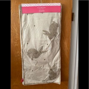 Isaac Mizrahi linen bunny table runner